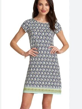 Hatley Geometric Short-Sleeve Shift Dress